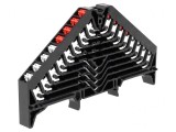 Conector Șine 1,5mm2 8 Piste 32 Borne Negru 250V