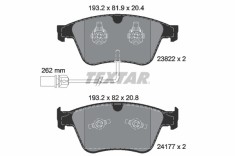 TEXTAR 2382201 Q+ set placute frana disc foto