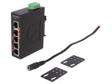 Switch Ethernet Neadministrabil 5 Porturi 12-48VDC