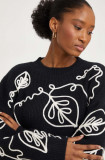 Cumpara ieftin Answear Lab pulover femei, culoarea negru, light