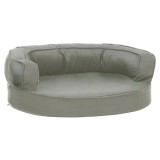 Saltea ergonomica pat de caini, 60x42 cm, gri, aspect de in