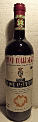 A 58 -Vin CHIANTI COLLI SENESI, DOC, RISERVA FOCE, cl 75 gr 12,5 RECOLTARE 1979 foto