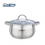 Semiola inox + capac 24x13.5 cm, 6.1 L, Baza inductie, AMIRA, Heinner