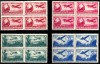 1948 LP244 1950 LP267 serie Posta aeriana - valori mari (bloc x4) MNH, Transporturi, Nestampilat