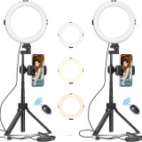 Cumpara ieftin Vlogger Kit Vijim Ulanzi 2x Ring light telecomanda si trepied-2209