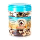 RECOMPENSE PENTRU CAINI BIODOG OS DIN CALCIU CU PIEPT DE RATA 500GR DE-08H