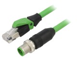 Cablu Conexiune MURR ELEKTRONIK 1,5m 4 Pini IP67 IP20 M12/RJ45 PUR 60V DC