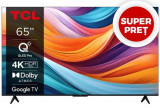 Televizor QLED TCL 165 cm (65inch) 65T7B, Ultra HD 4K, Smart TV, WiFi, CI