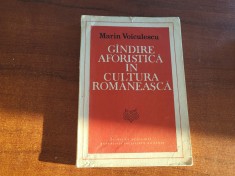 Gandire aforistica in cultura romaneasca de Marin Voiculescu foto