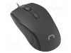 Mouse optic negru NATEC USB A cu fir 1,8m, 3 butoane
