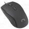 Mouse optic negru NATEC USB A cu fir 1,8m, 3 butoane
