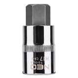 Cap tubulara 1/2 cu bit hexagonal H17, 55 mm, din otel CrV - NEO TOOLS