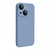 Lemontti Husa Liquid Silicon MagCharge iPhone 15 Albastru (protectie 360&deg;, material fin, captusit cu microfibra)