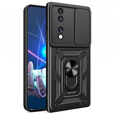 Husa pentru Honor 70, Techsuit, CamShield, Neagra foto