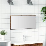 vidaXL Oglindă pentru baie Lemn vechi 80 x 8.5 x 37 cm Lemn compozit
