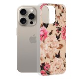 Cumpara ieftin Husa pentru iPhone 15 Pro Max, Techsuit Marble Series, Mary Berry Nude