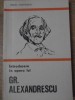 Introducere in Opera lui Gr. Alexandrescu - Mircea Anghelescu, Minerva 1973, Biografii, Carte Beletristica Romana, Paperback