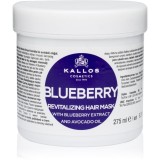Kallos KJMN Professional Blueberry masca revitalizanta pentru par uscat, deteriorat si tratat chimic 275 ml