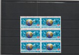 ROMANIA 1994 LP 1357 9 OCTOMBRIE ZIUA MONDIALA POSTEI SUPRATIPAR BLOC DE 6 MNH