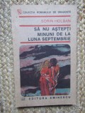 Sa nu astepti minuni de la luna septembrie - Sorin Holban
