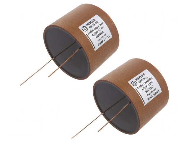 Condensator 4uF 600VDC Cupru-Polipropilenă-H&acirc;rtie THT