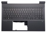 Carcasa superioara cu tastatura palmrest Laptop, HP, Victus 16-D, 16-E, M54738-271, cu iluminare, layout US, black