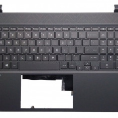 Carcasa superioara cu tastatura palmrest Laptop, HP, Victus 16-D, 16-E, M54738-271, cu iluminare, layout US, black