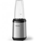 Blender Philips HR2764/00 Seria 5000, 800 W, Tehnologia si lame ProBlend Plus, Lame detasabile, Pahar de 700 ml cu capac, Design compact, negru/argint