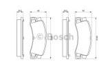 Set placute frana,frana disc TOYOTA COROLLA (E11) (1997 - 2002) BOSCH 0 986 424 383