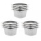 vidaXL Recipiente Gastronorm 12 buc. GN 1/6 100 mm oțel inoxidabil 50907