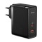 &Icirc;ncărcător de perete Baseus GaN USB-C + USB, 100W + cablu de 1m (negru)