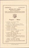 A870 Program concert la restaurantul Dacia din Făget, județul Timiș, 1928