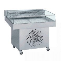 Vitrina rece expunere peste si fructe de mare, 150cm
