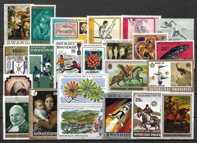 5730 - lot timbre Ruanda foto