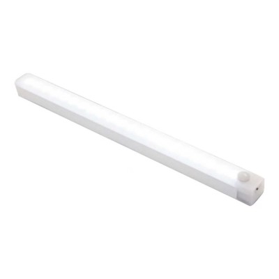 Lampa LED ultra-subtire cu senzor de miscare si lumina suport magnetic, 50 cm, reincarcabila USB, lumina calda foto