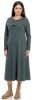 Rochie Lunga Gri Inchis Eranthe, M, Viscoza Poliamida Elastan, Atelier Bucuresti