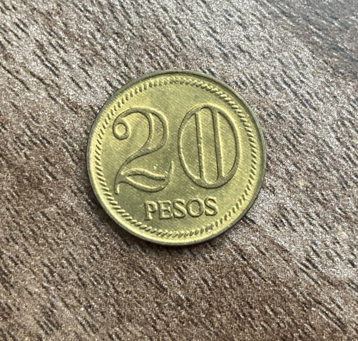 C50 - Moneda foarte veche - Columbia - 20 pesos - 2007