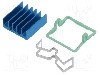 Radiator extrudat, aluminiu, 19mm x 19mm, albastra, Advanced Thermal Solutions - ATS-X53190B-C1-R0