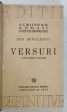VERSURI de ION MINULESCU, A DOUA EDITIE DEFINITIVA 1943 * EDITIE RELEGATA