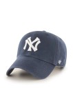47 brand șapcă de baseball din bumbac MLB Cooperstown New York Yankees culoarea bleumarin, uni, BCPTN-NLRGW17GWS-NY11