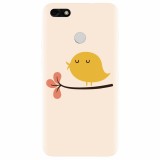 Husa silicon pentru Huawei P9 Lite, Flat Minimal Cute Bird Illustration