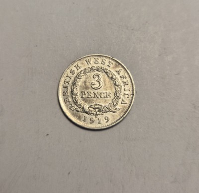 British West Africa 3 Pence 1919 foto