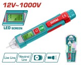 TOTAL - DETECTOR VOLTAJ AC 12V~1000V PowerTool TopQuality