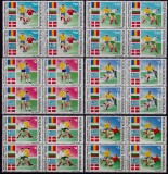 RO 1990 LP 1234 &quot;Preliminariile CM Fotbal Italia &quot;-serie bloc de 4 ,MNH