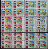 RO 1990 LP 1234 &quot;Preliminariile CM Fotbal Italia &quot;-serie bloc de 4 ,MNH