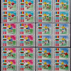 RO 1990 LP 1234 "Preliminariile CM Fotbal Italia "-serie bloc de 4 ,MNH