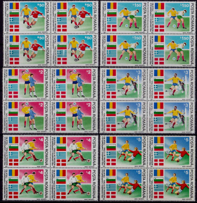 RO 1990 LP 1234 &amp;quot;Preliminariile CM Fotbal Italia &amp;quot;-serie bloc de 4 ,MNH foto