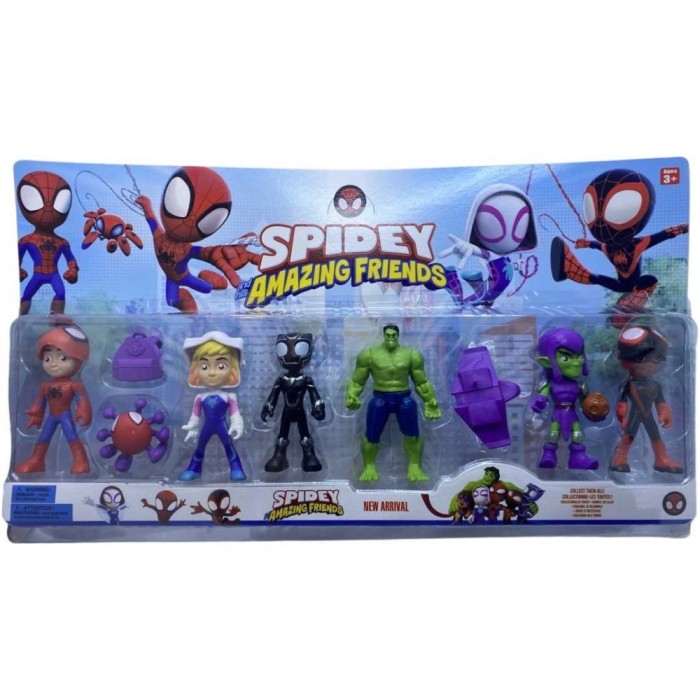 Set 6 figurine Spidey