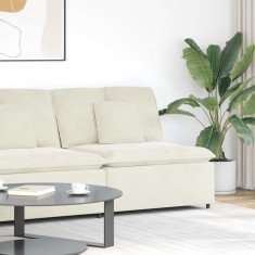 vidaXL Modul central canapea modulară cu perne, crem, 100 cm