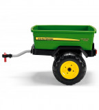 Remorca Peg Perego John Deere Adventure 3 ani+ negru verde galben